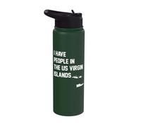 I Have People in the US Virgin Islands Stainless Steel Insulated Water Bottle