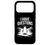 I Have Questions Funny Penguin Head Towards The Mountains Case for iPhone 17 Pro Max