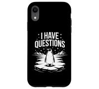I Have Questions Funny Penguin Head Towards The Mountains Case for iPhone XR