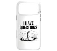 I Have Questions Penguin Head Towards The Mountains Humor Case for iPhone 17 Pro Max