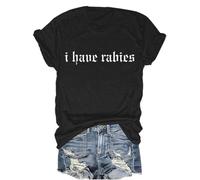 I Have Rabies T-Shirt, I Have Rabies Shirt, I Have Rabies Minimalist T-Shirt Black