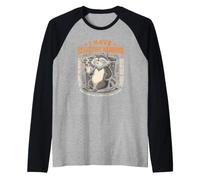 I Have Selective Hearing Funny Trash Panda Coffee Joke Raglan Baseball Tee