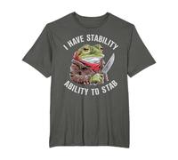 I Have Stability The Ability To Stab Funny Frog Dank Meme T-Shirt