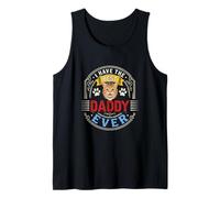 I Have The Best Best Daddy Father's Day Cat Proud Family Tank Top