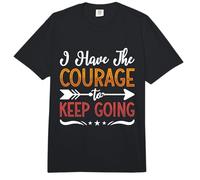 I Have The Courage Coffee Anxiety Awareness Mental Health Comfort Colors Adult Heavyweight T-Shirt