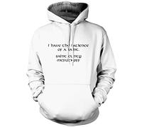 I Have The Patience of a Saint - Unisex Hoodie - Funny Rude Offensive XL White