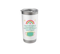I Have The Right to Refuse Service - No Mask No Service Stainless Steel Insulated Tumbler
