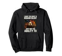 I Have The Right To Remain Silent Funny Gen Z Patriotic Meme Pullover Hoodie