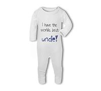 I Have The Worlds Best Uncle - Baby Romper Suit - New Born