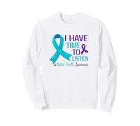 I Have Time To Listen Groovy Mental Health Awareness Month Sweatshirt