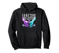I Have Time To Listen Heart Hands Pullover Hoodie