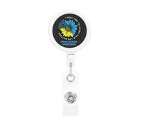I Have Time to Listen Your Life Matters Colon Cancer Awareness Retractable Badge Holder Bulk ConvenientBadge Reels Badge Clip for NurseTeacher Student Office Staff Name Tag