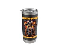I Have to Be Home Before It's Dark Cringe Skeleton Stainless Steel Insulated Tumbler
