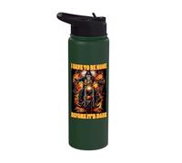 I Have to Be Home Before It's Dark Cringe Skeleton Stainless Steel Insulated Water Bottle