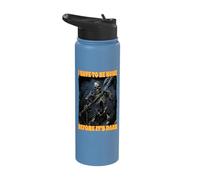 I Have to Be Home Before It's Dark Cringe Skeleton Stainless Steel Insulated Water Bottle