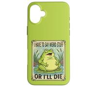 I Have to Say Weird Stuff or I'll Die Antisocial Authentic Case for iPhone 16 Plus