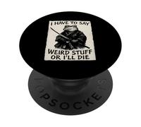 I Have To Say Weird Stuff Or I'll Die - Funny Samurai Frog PopSockets Adhesive PopGrip