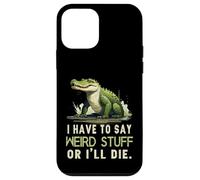 I Have To Say Weird Stuff Or I'll Die Funny Saying Frog Meme Case for iPhone 12 mini