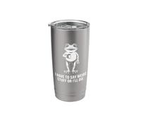 I Have to Say Weird Stuff Or I'll Die - Introvert Stainless Steel Insulated Tumbler