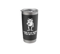 I Have to Say Weird Stuff Or I'll Die - Introvert Stainless Steel Insulated Tumbler
