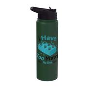 I Have Too Many Said No One Block Building Brick Builder Stainless Steel Insulated Water Bottle