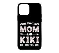 I Have Two 2 Titles Mom And Kiki Floral Flower Case for iPhone 12 mini