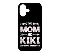 I Have Two 2 Titles Mom And Kiki Floral Flower Case for iPhone 17