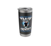 I Have Two Titles Dad and Architect Funny Fathers Day Stainless Steel Insulated Tumbler