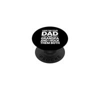 I Have Two Titles Dad And Papa And I Rock Them Both PopSockets Adhesive PopGrip