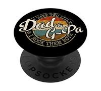 I Have Two Titles Dad & G-Pa Vintage Stamp Fathers Day PopSockets Adhesive PopGrip
