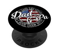 I Have Two Titles Dad & G-Pa Vintage Stamp Fathers Day PopSockets Adhesive PopGrip