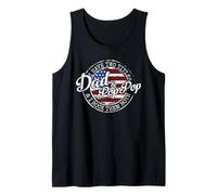 I Have Two Titles Dad & Pop-Pop Vintage Stamp Fathers Day Tank Top