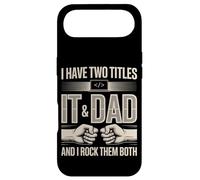 I Have Two Titles IT And Dad And I Rock Them Both Case for iPhone Air