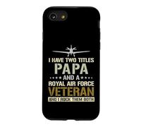 I Have Two Titles Papa And Air Force RAF Veteran Fathers Day Case for iPhone SE (2020) / 7/8