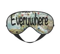 I Haven't Been Everywhere But Its On My List Sleep Mask, Eye Masks for Sleep Double-Sided, Sleep Masks for Women Men, Blackout Eye Covers for Sleeping, Travel