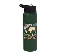 I Haven't Been Everywhere But It's On My List Stainless Steel Insulated Water Bottle