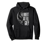 I Haven't Got All Grey Funny Alien Pun Sci-Fi Pullover Hoodie