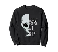 I Haven't Got All Grey Funny Alien Pun Sci-Fi Sweatshirt
