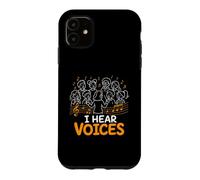 I Hear Voices Choir Singing Music Notes Case for iPhone 11