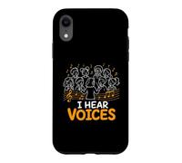 I Hear Voices Choir Singing Music Notes Case for iPhone XR