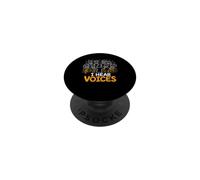 I Hear Voices Choir Singing Music Notes PopSockets Adhesive PopGrip