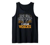 I Hear Voices Choir Singing Music Notes Tank Top