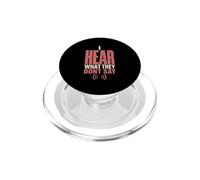 I Hear What They Dont Say School Counselor Support PopSockets PopGrip for MagSafe