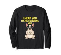 I Hear You I'm Just Judging You Frenchie Humor Long Sleeve T-Shirt