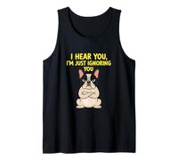 I Hear You I'm Just Judging You Frenchie Humor Tank Top