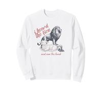 I Heard The Lion And Saw The Lamb Sheep Minimalist Christian Sweatshirt