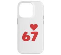 I Heart 67 Boys Valentines 67 Meme Case for iPhone 14 Pro