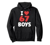 I Heart 67 Boys Valentines 67 Meme Pullover Hoodie