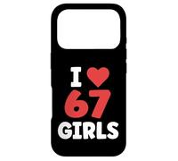 I Heart 67 Girls Valentines 67 Meme Case for iPhone 17 Pro