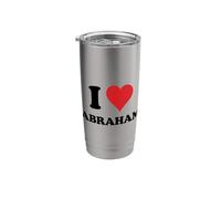I Heart Abraham First Name I Love Personalized Stuff Stainless Steel Insulated Tumbler